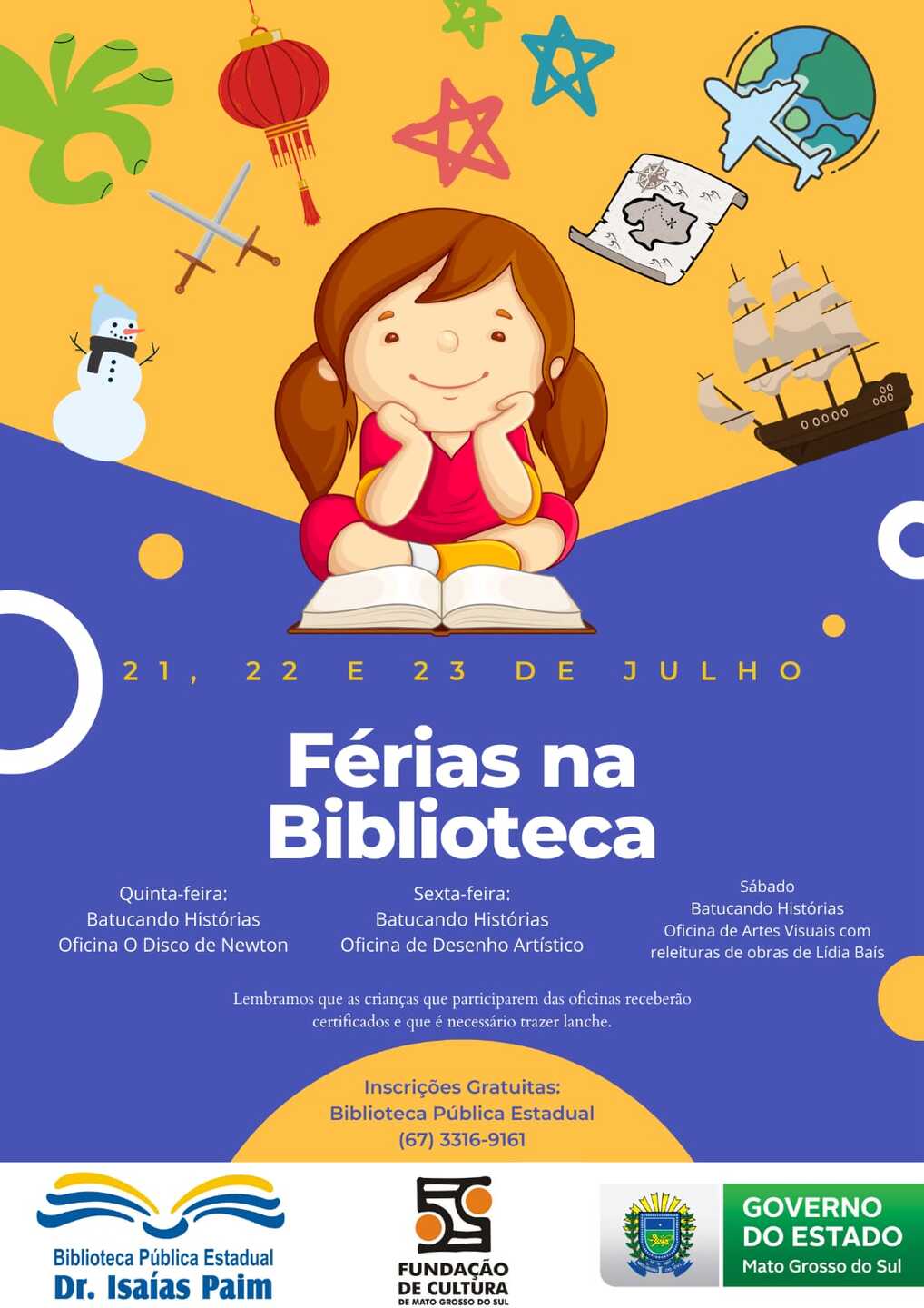 Férias: Escola de Ciência – Biologia e História oferece oficinas