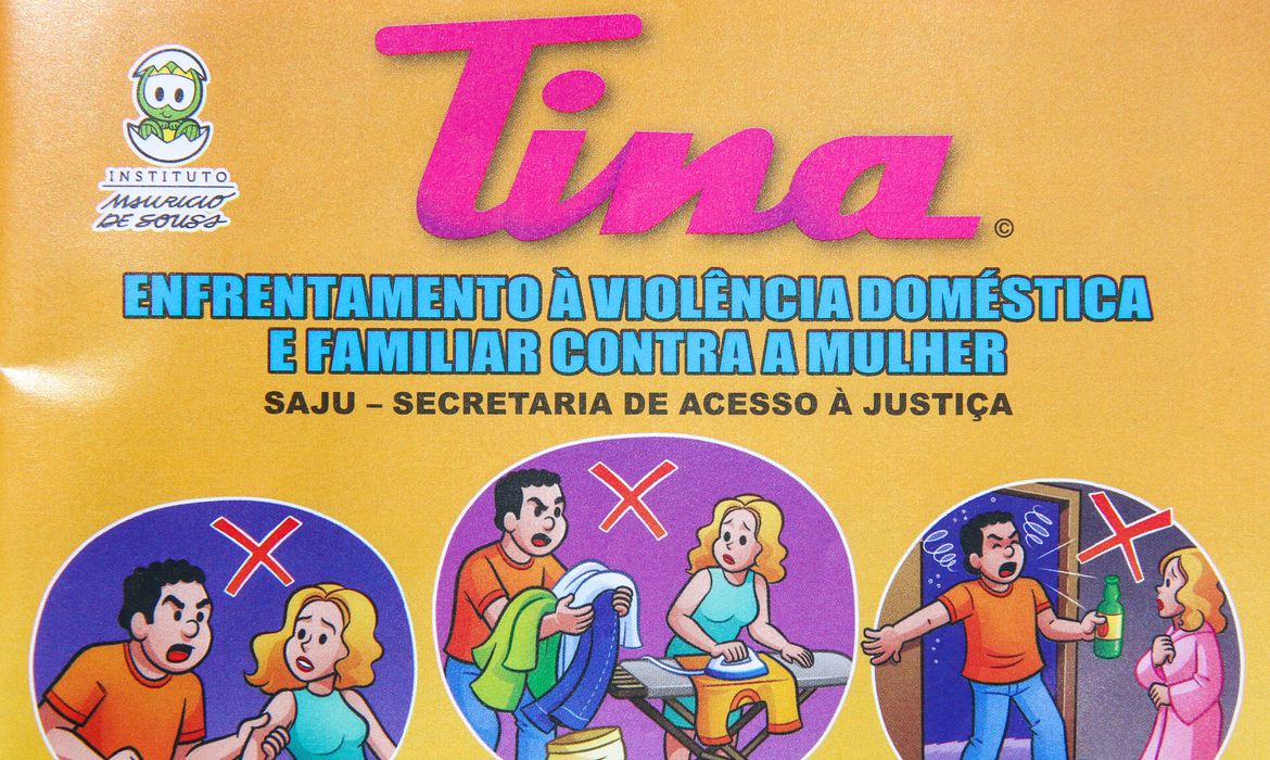 Revista em quadrinhos orienta sobre violência doméstica contra mulher